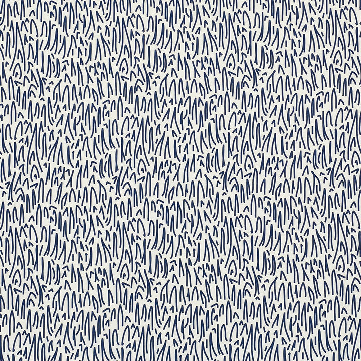 Grass II Navy 176601 by Schumacher Designer Fabric Indooroutdoor-By-Studio-Bon 100% Acrylic Wyzenbeek 15,000 Horizontal: 9 and Vertical: 16.75 54 - Swanky Fabrics -
