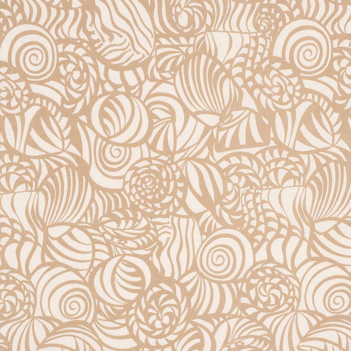 Seashells Sand 176680 by Schumacher Designer Fabric ESSENTIALS: INDOOR/OUTDOOR PRINTS & WOVENS ACRYLIC PLAIN WEAVE 100% UNITED STATES OF AMERICA </p><p>Repeat: Horizontal: 26 3/4" (68CM) and Vertical: 38" (97CM) 54 - Swanky Fabrics -