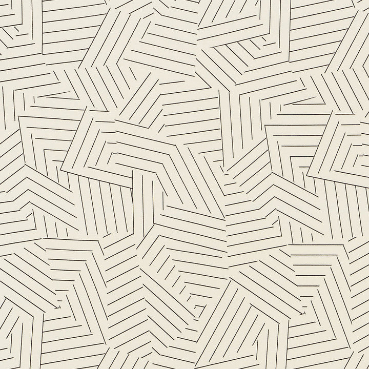 Deconstructed Stripe II Black 176700 by Schumacher Designer Fabric Indooroutdoor-Prints-Wovens 100% Acrylic - Horizontal: - and Vertical: 18 54 - Swanky Fabrics -