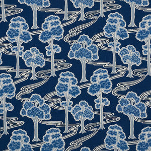 Schumacher Fabric Tree River Blue 176741