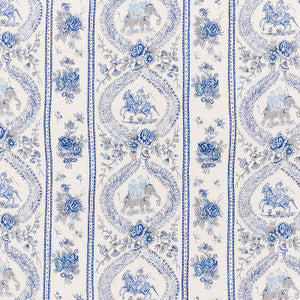 Schumacher Fabric Kandula Blues 176801