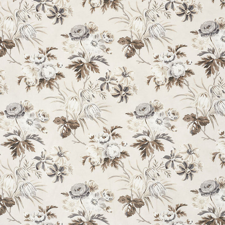 Cecil Chintz Grisaille 176810 by Schumacher Designer Fabric VOGUE LIVING COTTON 100% FRANCE MARTINDALE 25,000 </p><p>Repeat: Horizontal: 16 1/4" (41CM) and Vertical: 20 1/4" (51CM) 53.5 - Swanky Fabrics -