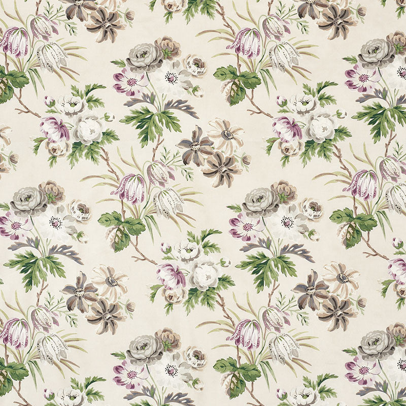 Cecil Chintz Wisteria 176811 by Schumacher Designer Fabric VOGUE LIVING COTTON 100% FRANCE MARTINDALE 25,000 </p><p>Repeat: Horizontal: 16 1/4" (41CM) and Vertical: 20 1/4" (51CM) 53.5 - Swanky Fabrics -