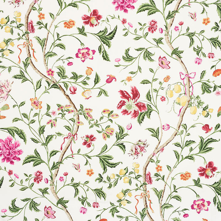 Citronier Fuchsia 176820 by Schumacher Designer Fabric Your-New-Favorites 100% Cotton - Horizontal: 27 and Vertical: 73 54.5 - Swanky Fabrics -