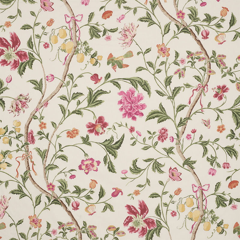 Citronier Fuchsia 176820 by Schumacher Designer Fabric SCHUMACHER CLASSICS II COTTON 100% UNITED KINGDOM </p><p>Repeat: Horizontal: 27" (69CM) and Vertical: 73" (185CM) 54.5 - Swanky Fabrics -