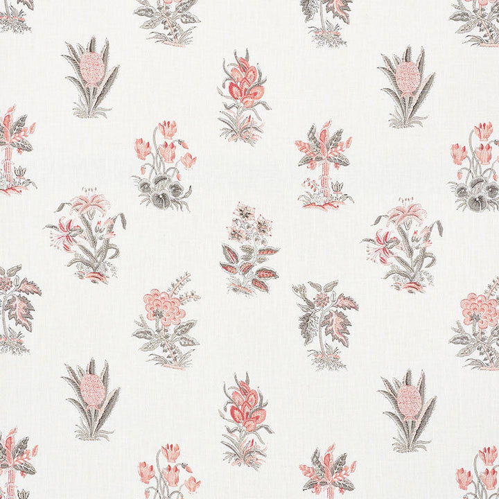 Bunny Rose 176831 by Schumacher Designer Fabric VOGUE LIVING LINEN 100% THAILAND </p><p>Repeat: Horizontal: 18" (46CM) and Vertical: 18" (46CM) 54 - Swanky Fabrics -