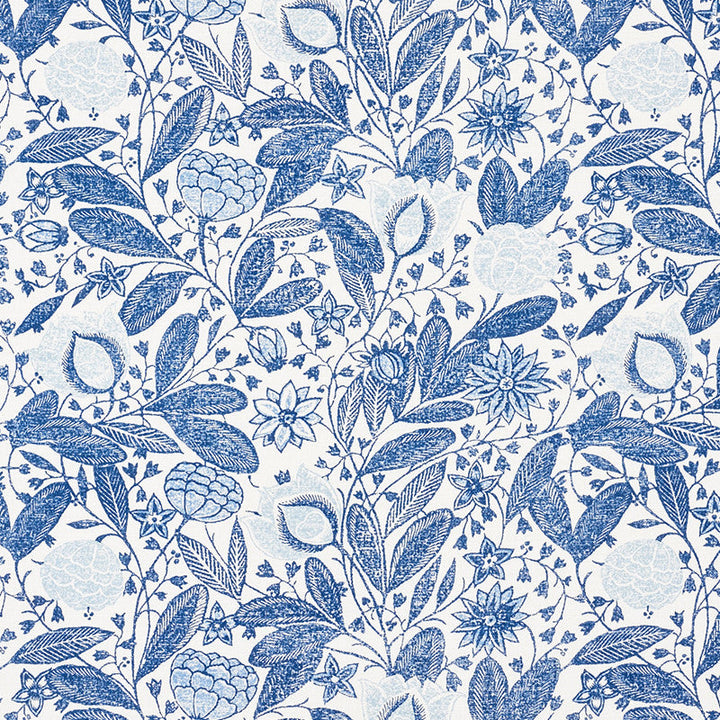 Gloria Delft 176842 by Schumacher Designer Fabric Vogue-Living 90% Linen, 10% Nylon - Horizontal: 18 and Vertical: 16 54 - Swanky Fabrics -
