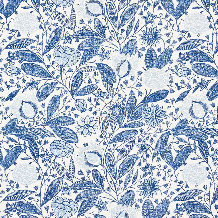 Gloria Delft 176842 by Schumacher Designer Fabric VOGUE LIVING LINEN 90% NYLON 10% UNITED KINGDOM </p><p>Repeat: Horizontal: 18" (46CM) and Vertical: 16" (41CM) 54 - Swanky Fabrics -