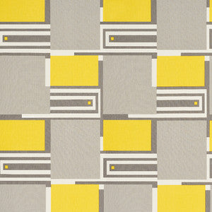 Schumacher Fabric Design 101 Grey & Yellow 176860