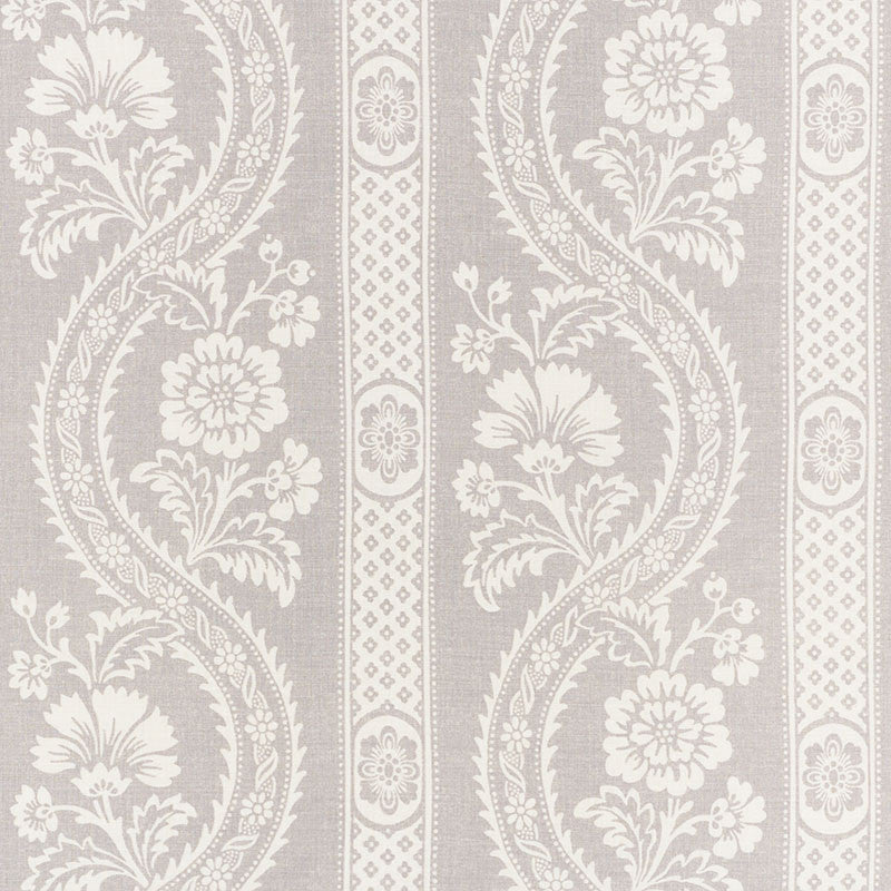 Versailles Grey 176951 by Schumacher Designer Fabric FRENCH REVOLUTION LINEN 90% NYLON 10% UNITED KINGDOM MARTINDALE 20,000 </p><p>Repeat: Horizontal: 27 1/4" (69CM) and Vertical: 20 1/2" (52CM) 54.5 - Swanky Fabrics -