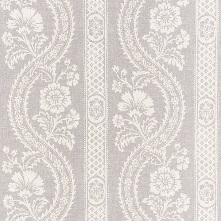 Versailles Grey 176951 by Schumacher Designer Fabric FRENCH REVOLUTION LINEN 90% NYLON 10% UNITED KINGDOM MARTINDALE 20,000 </p><p>Repeat: Horizontal: 27 1/4" (69CM) and Vertical: 20 1/2" (52CM) 54.5 - Swanky Fabrics -