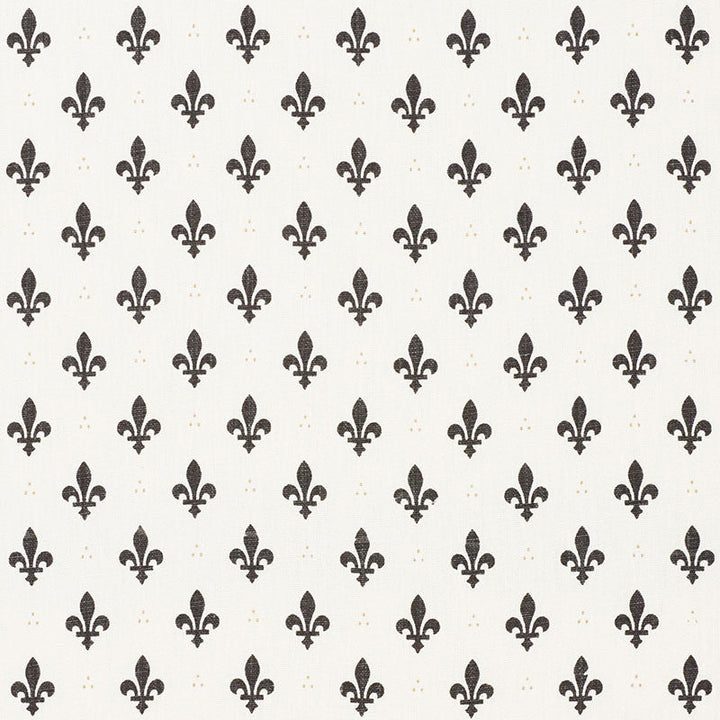 Fleur De Lis Charcoal 176962 by Schumacher Fabric Schumacher Fabric Fleur De Lis Charcoal 176962Fabric LINEN 100% BELGIUM </p><p>Repeat: H: HORZ. 2" (5CM) , V: VERT. 2 1/2" (6CM) 54 - Fabric Carolina -