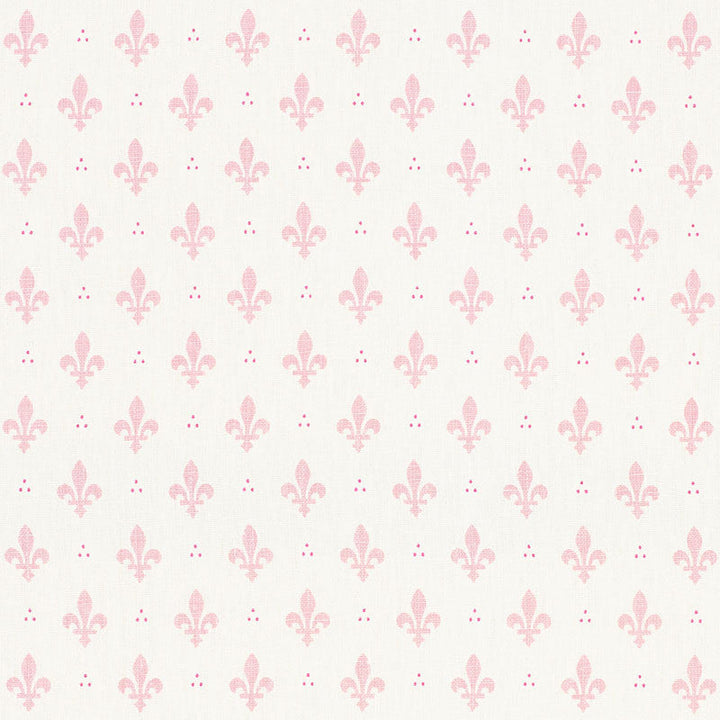 Fleur De Lis Blush 176963 by Schumacher Designer Fabric FRENCH REVOLUTION LINEN 100% BELGIUM WYZENBEEK 15,000 </p><p>Repeat: Horizontal: 2" (5CM) and Vertical: 2 1/2" (6CM) 54 - Swanky Fabrics -