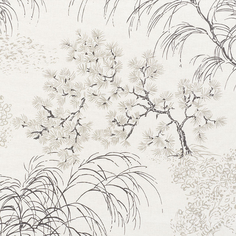 Mori Neutral 177021 by Schumacher Designer Fabric MINGEI See Sample CHINA MEDIUM DUTY </p><p>Repeat: Horizontal: 53 1/2" (136CM) and Vertical: 35 1/2" (90CM) 53 1/2" (136CM) - Swanky Fabrics -