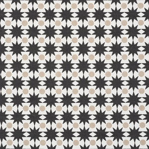 Schumacher Fabric Cosmos Black & Sand 177063