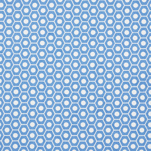 Schumacher Fabric Queen B French Blue 177076