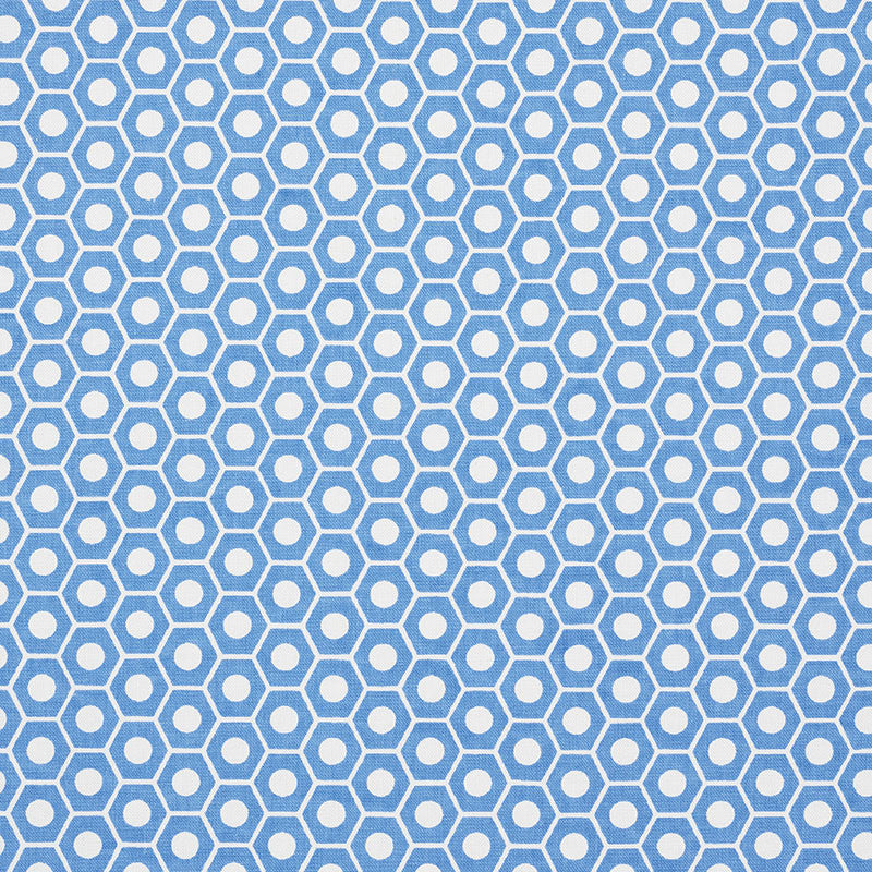 Queen B French Blue 177076 by Schumacher Fabric Schumacher Fabric Queen B French Blue 177076Fabric COTTON DUCK 100% TURKEY </p><p>Repeat: H: HORZ. 1 1/4" (3CM) , V: VERT. 3/4" (2CM) 54 - Fabric Carolina -