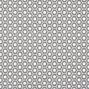 Schumacher Fabric Queen B Grey 177077