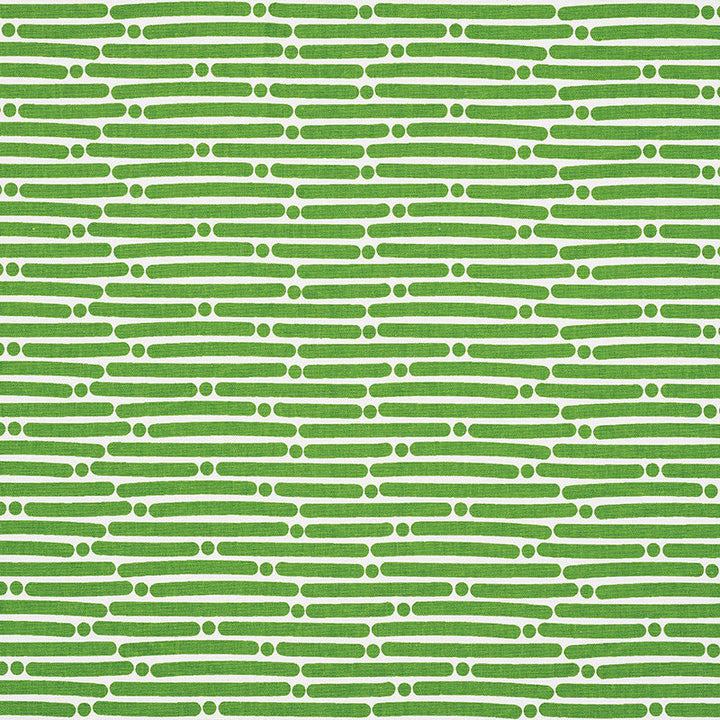 Dot Dash Green 177102 by Schumacher Fabric Schumacher Fabric Dot Dash Green 177102Fabric COTTON DUCK 100% TURKEY </p><p>Repeat: H: HORZ. 9" (23CM) , V: VERT. 1 1/2" (4CM) 53.75 - Fabric Carolina -