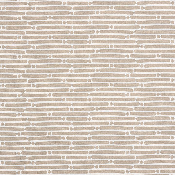 Dot Dash Sand 177103 by Schumacher Designer Fabric Prints-By-Studio-Bon 100% Cotton - Horizontal: 9 and Vertical: 1.5 53.75 - Swanky Fabrics -