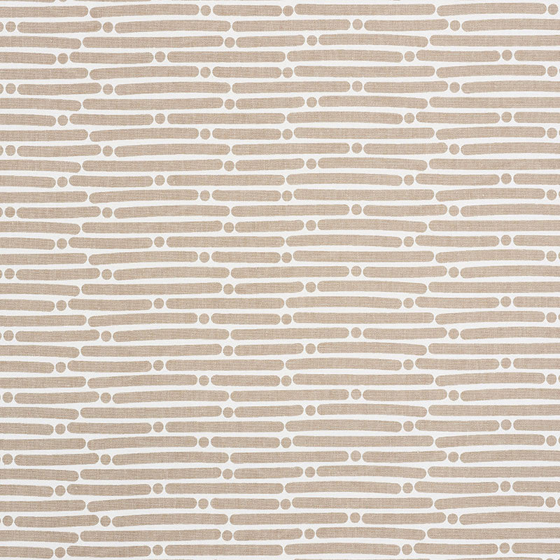 Dot Dash Sand 177103 by Schumacher Designer Fabric PRINTS BY STUDIO BON See Sample TURKEY HEAVY </p><p>Repeat: Horizontal: 9" (23CM) and Vertical: 1 1/2" (4CM) 53 3/4" (137CM) - Swanky Fabrics -