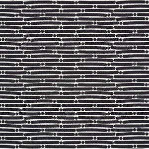 Schumacher Fabric Dot Dash Black 177105