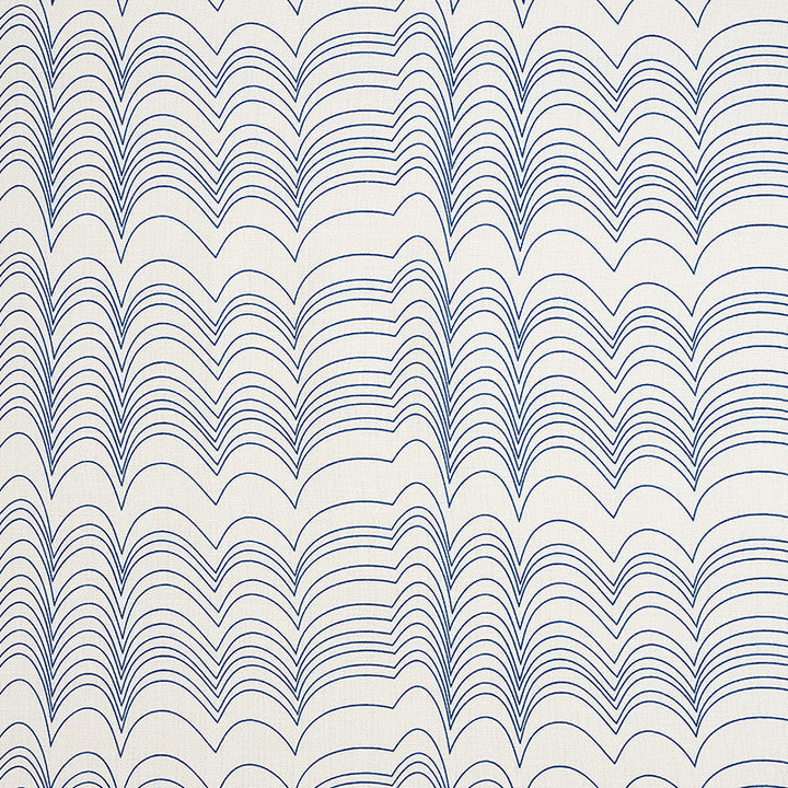 Richter Blue 177110 by Schumacher Designer Fabric Prints-By-Studio-Bon 55% Linen, 45% Cotton - Horizontal: 10.75 and Vertical: 6.75 54 - Swanky Fabrics -