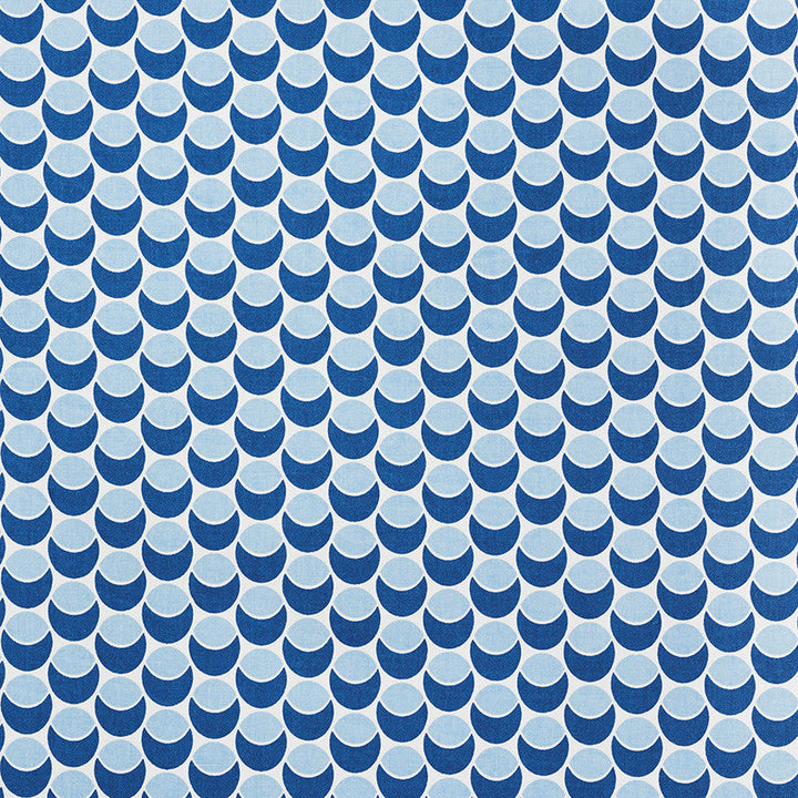 Buds Navy & Sky 177150 by Schumacher Designer Fabric Prints-By-Studio-Bon 100% Cotton - Horizontal: 2.5 and Vertical: 1.5 54 - Swanky Fabrics -