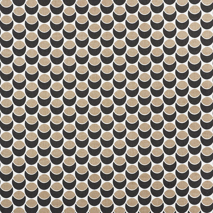 Buds Black & Sand 177151 by Schumacher Designer Fabric Prints-By-Studio-Bon 100% Cotton - Horizontal: 2.5 and Vertical: 1.5 54 - Swanky Fabrics -