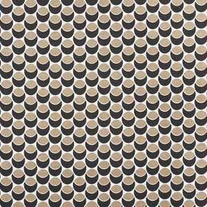 Schumacher Fabric Buds Black & Sand 177151
