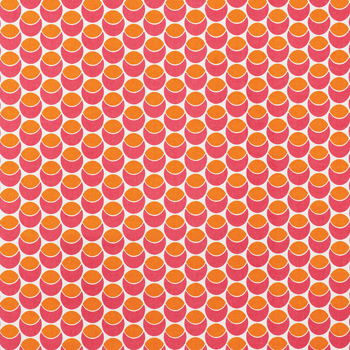 Buds Pink & Orange 177153 by Schumacher Designer Fabric PRINTS BY STUDIO BON COTTON 100% TURKEY </p><p>Repeat: Horizontal: 2 1/2" (6CM) and Vertical: 1 1/2" (4CM) 54 - Swanky Fabrics -