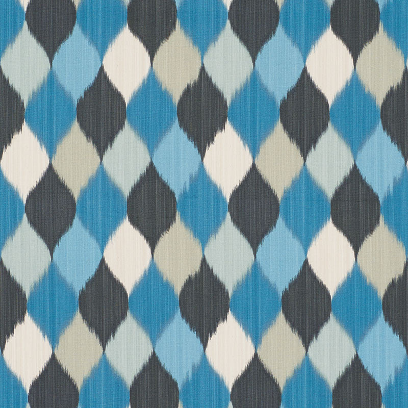 Harlequin Peacock 177162 by Schumacher Designer Fabric MILES REDD COTTON 100% THAILAND MARTINDALE 20,000 </p><p>Repeat: Horizontal: 9" (23CM) and Vertical: 8 1/2" (22CM) 54 - Swanky Fabrics -