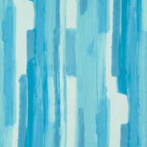 Schumacher Fabric Watercolor Aqua 177170