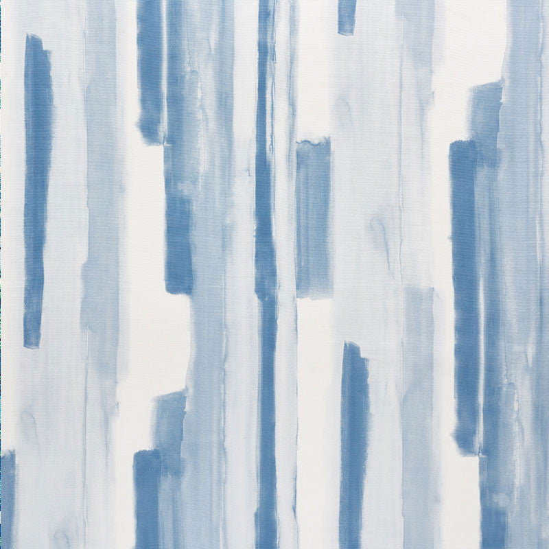 Watercolor Blue 177173 by Schumacher Fabric Schumacher Fabric Watercolor Blue 177173Fabric LINEN 55% ITALY </p><p>Repeat: H: HORZ. 55 1/8" (140CM) , V: VERT. 27 1/2" (70CM) 55.125 - Fabric Carolina -