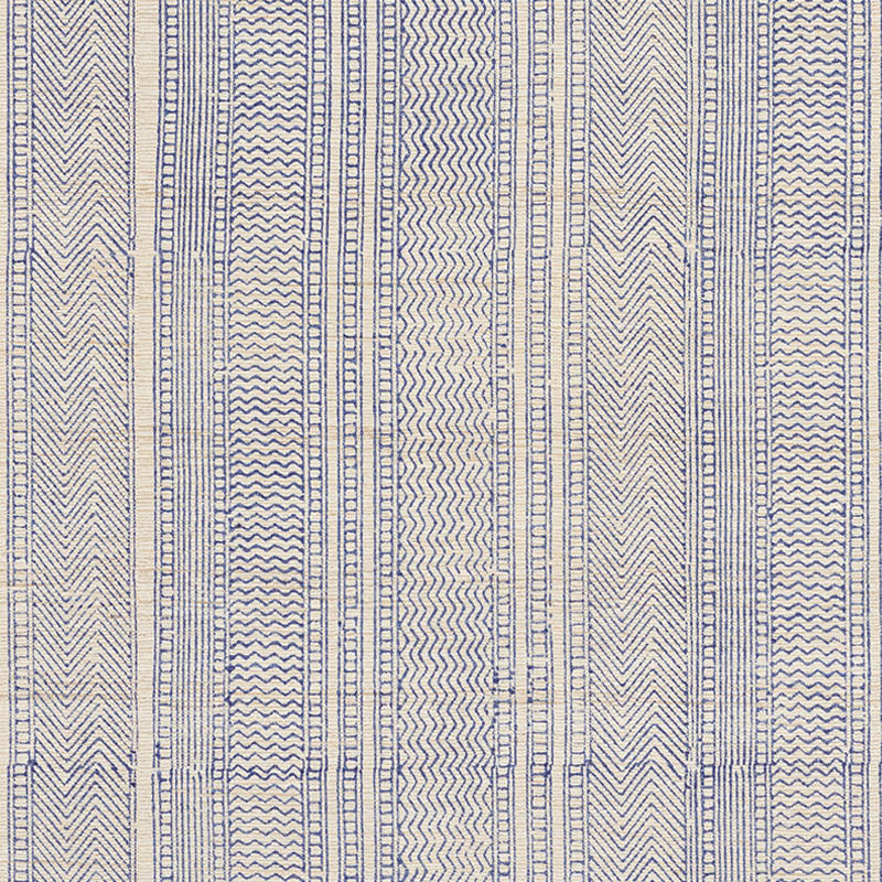 Mohave Indigo 177181 by Schumacher Fabric Schumacher Fabric Mohave Indigo 177181Fabric SILK 100% INDIA </p><p>Repeat: H: HORZ. 13" (33CM) , V: VERT. 6" (15CM) 51 - Fabric Carolina -