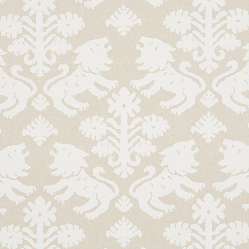 Regalia Natural 177302 by Schumacher Designer Fabric STEP LIVELY See Sample UNITED STATES OF AMERICA MEDIUM DUTY </p><p>Repeat: Horizontal: 18" (46CM) and Vertical: 22 1/4" (57CM) 53 1/2" (136CM) - Swanky Fabrics -