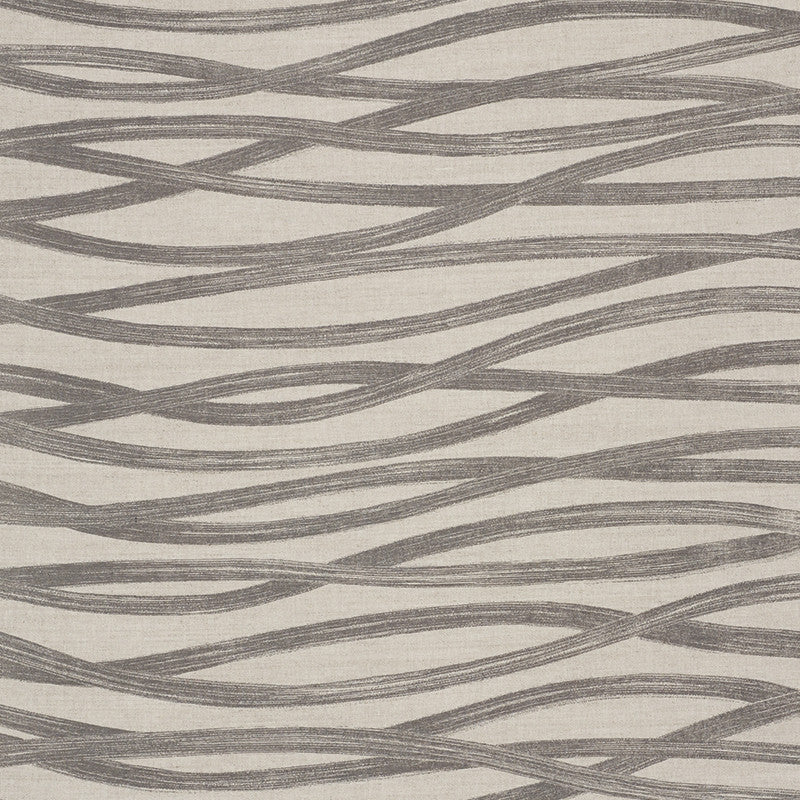 Brushstrokes Charcoal 177340 by Schumacher Designer Fabric Au-Naturel 52% Linen, 48% Cotton - Horizontal: 53.75 and Vertical: 24 53.75 - Swanky Fabrics -