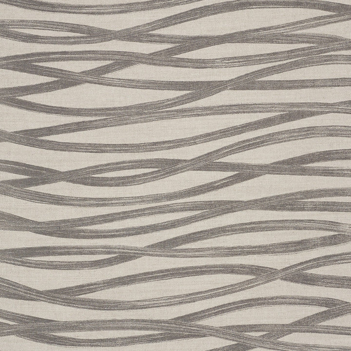 Brushstrokes Charcoal 177340 by Schumacher Designer Fabric Au-Naturel 52% Linen, 48% Cotton - Horizontal: 53.75 and Vertical: 24 53.75 - Swanky Fabrics -
