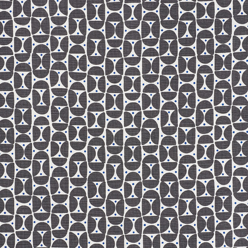 Mezza Luna Black 177360 by Schumacher Designer Fabric AU NATUREL LINEN 55% COTTON 45% BELGIUM WYZENBEEK 15,000 </p><p>Repeat: Horizontal: 2 1/2" (6CM) and Vertical: 2 1/2" (6CM) 54 - Swanky Fabrics -