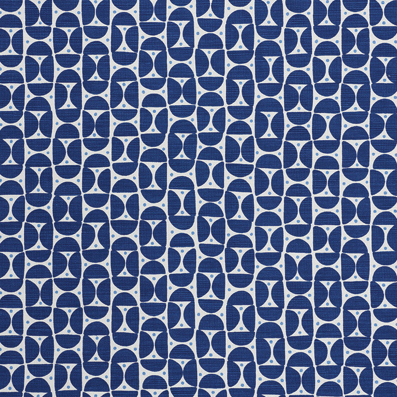 Mezza Luna Blue 177363 by Schumacher Designer Fabric Au-Naturel 55% Linen, 45% Cotton Wyzenbeek 15,000 Horizontal: 2.5 and Vertical: 2.5 54 - Swanky Fabrics -