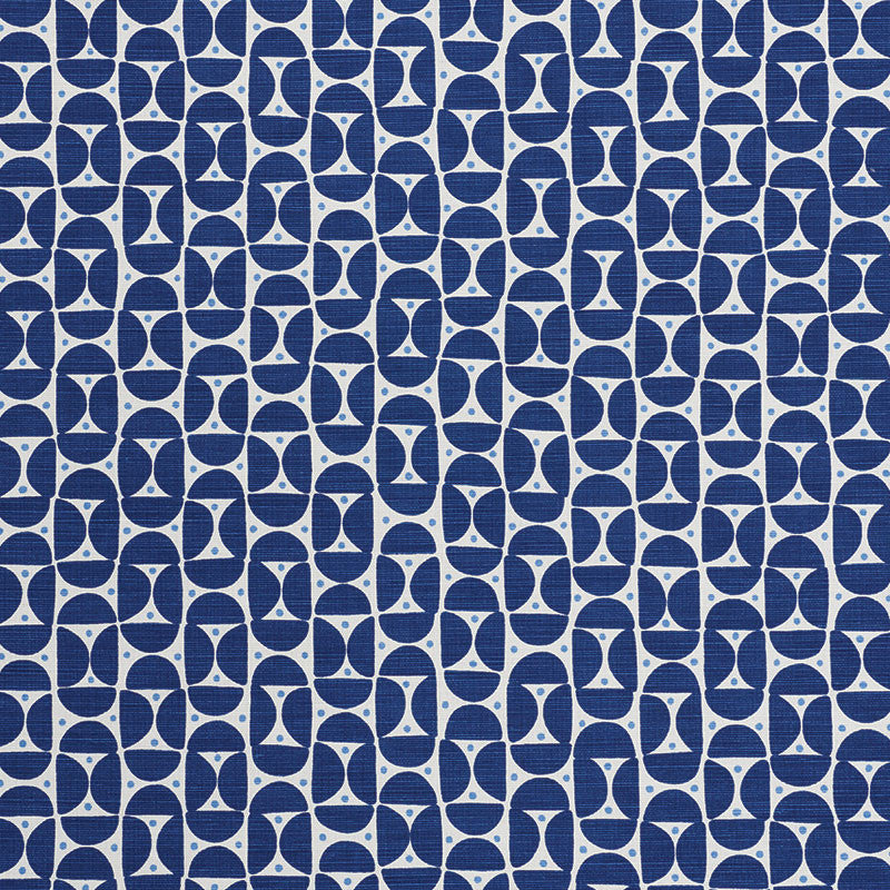 Mezza Luna Blue 177363 by Schumacher Designer Fabric AU NATUREL LINEN 55% COTTON 45% BELGIUM WYZENBEEK 15,000 </p><p>Repeat: Horizontal: 2 1/2" (6CM) and Vertical: 2 1/2" (6CM) 54 - Swanky Fabrics -
