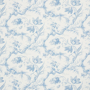 Schumacher Fabric Toile De Fleurs Delft 177400