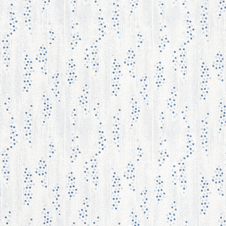 Taki Floral Porcelain 177431 by Schumacher Designer Fabric Mingei 100% Linen Wyzenbeek 15,000 Horizontal: 9.25 and Vertical: 12 54 - Swanky Fabrics -