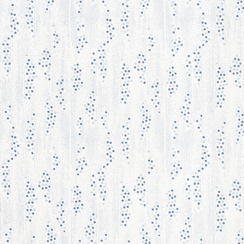 Taki Floral Porcelain 177431 by Schumacher Designer Fabric MINGEI LINEN 100% UNITED STATES OF AMERICA WYZENBEEK 15,000 </p><p>Repeat: Horizontal: 9 1/4" (23CM) and Vertical: 12" (30CM) 54 - Swanky Fabrics -
