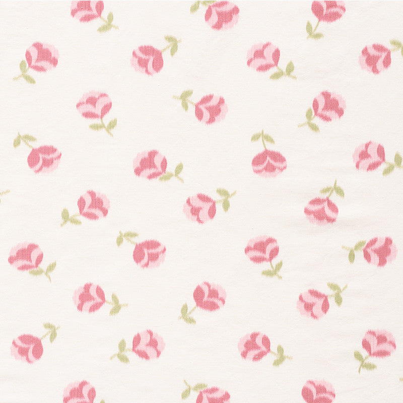 Hanako Ikat Rose 177460 by Schumacher Designer Fabric Print-Happy 80% Linen, 20% Polyester - Horizontal: 26.5 and Vertical: 22 59 - Swanky Fabrics -