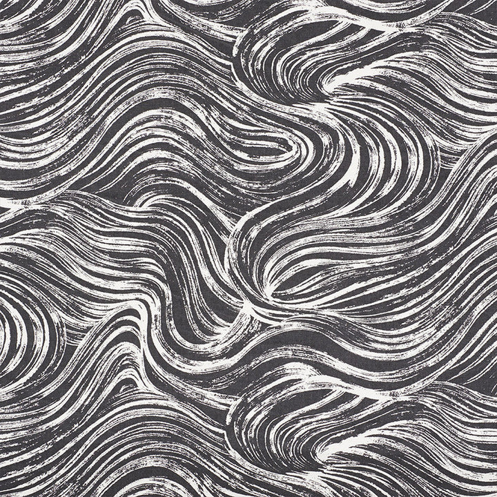 Shio Carbon 177493 by Schumacher Designer Fabric Mingei 100% Cotton Wyzenbeek 15,000 Horizontal: 36 and Vertical: 18 54.25 - Swanky Fabrics -