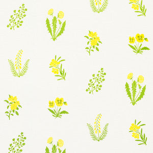 Schumacher Fabric Hilary Yellow & Green 177510