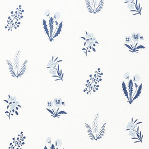 Schumacher Fabric Hilary Blues 177511