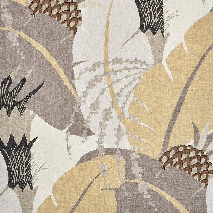 Ananas Neutral 177542 by Schumacher Designer Fabric TROPICANA LINEN 100% THAILAND </p><p>Repeat: Horizontal: 26 1/2" (67CM) and Vertical: 31 1/2" (80CM) 53 - Swanky Fabrics -