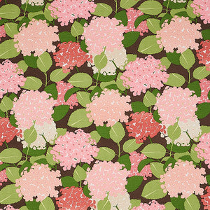 Schumacher Fabric Hydrangea Pink 177582